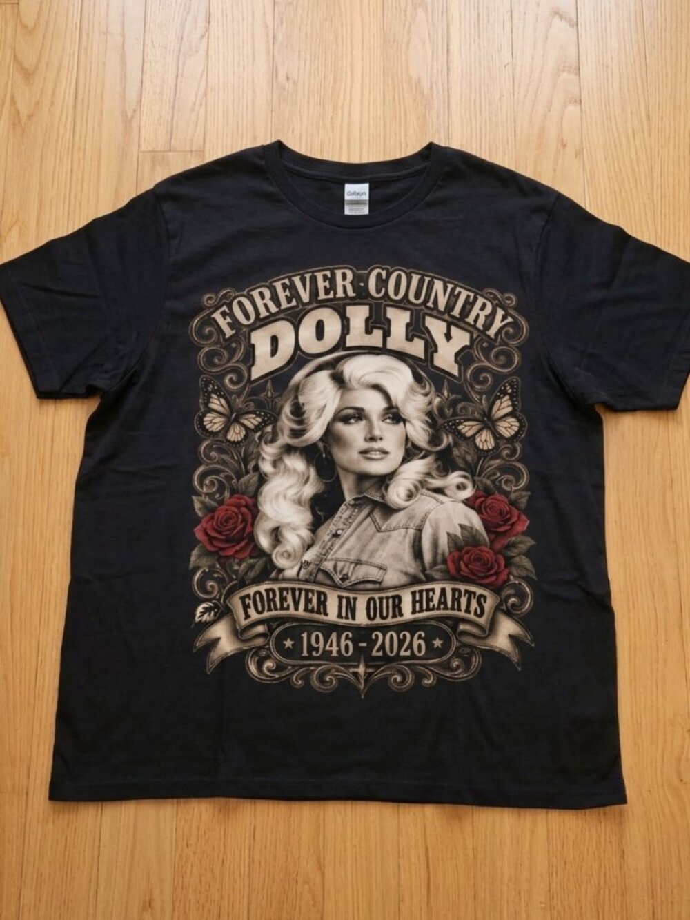 Dolly Parton Memorial Tribute Shirt Forever Country 1946-2026 Music Tee Reprint